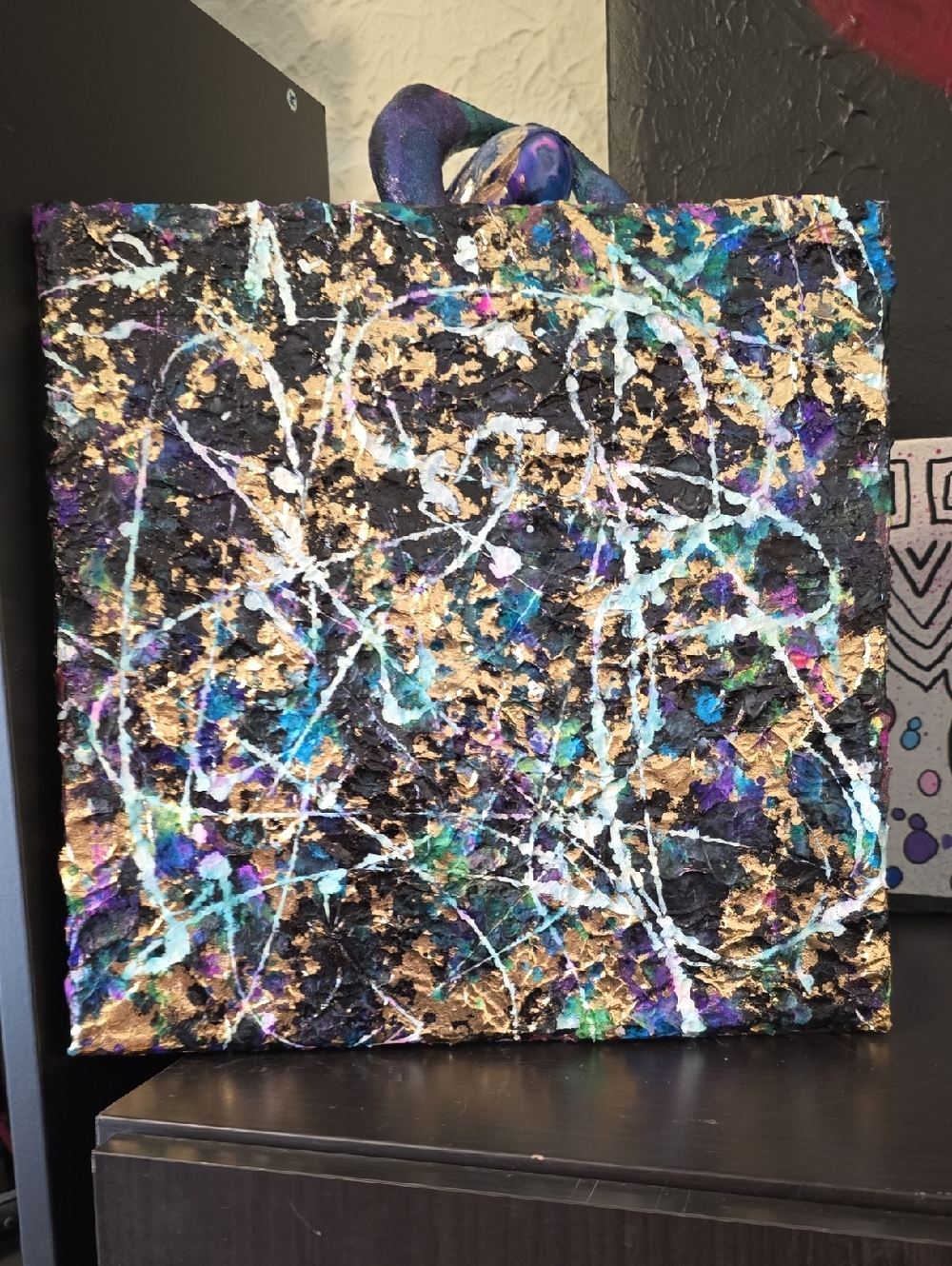 HANDCRAFTED Abstact Painting HANDMADE Artwork HANDPAINTED Texture Wall Art Decor